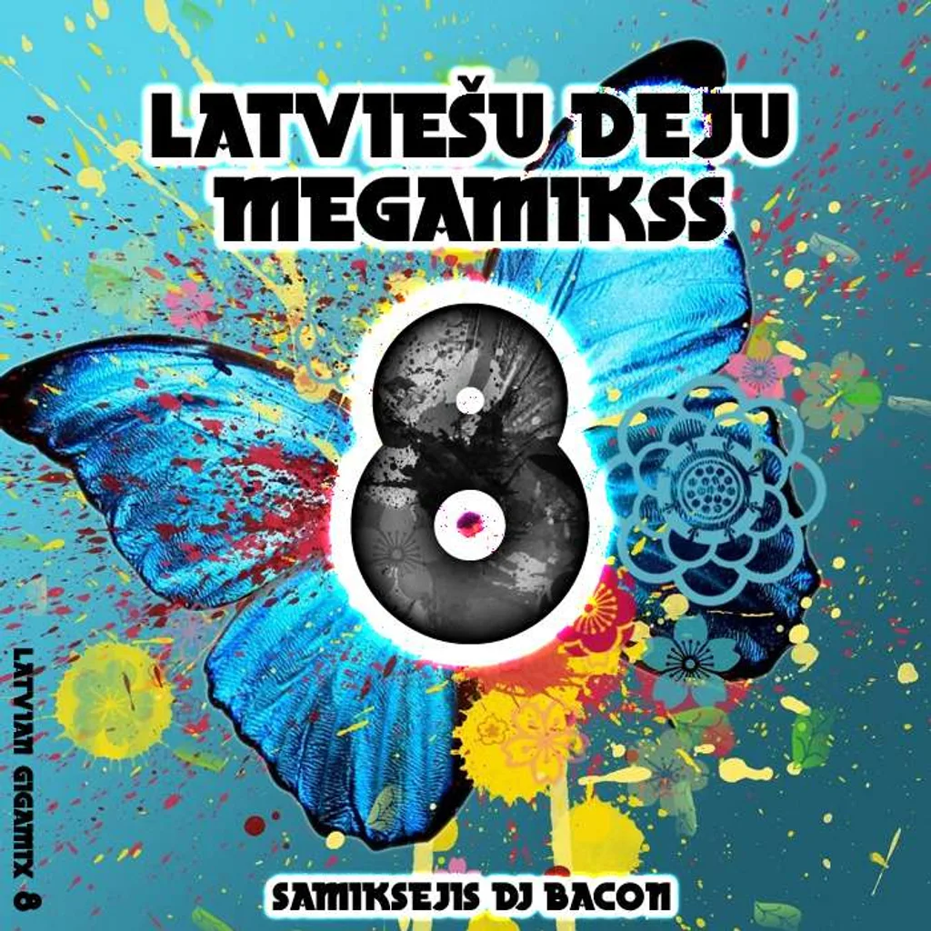 Miksa “Latviešu Deju Megamikss 8” vāka attēls