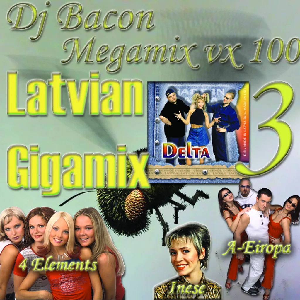 Miksa “Latviešu Deju Megamikss 3” vāka attēls