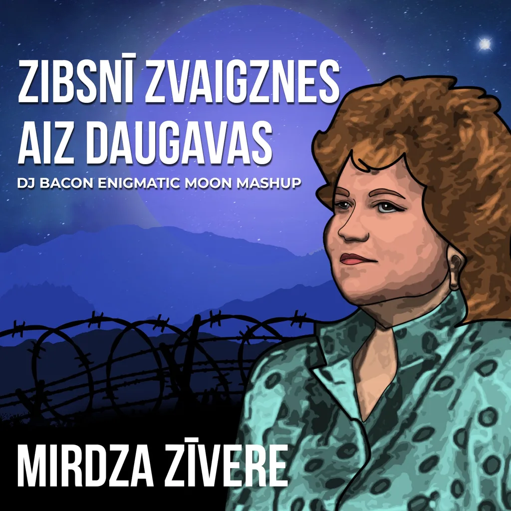 Miksa “Mirdza Zīvere - Zibsnī Zvaigznes Aiz Daugavas (Dj Bacon Enigmatic Moon Mashup)” vāka attēls