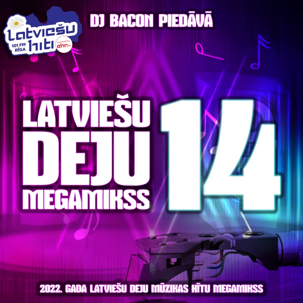 Miksa “Latviešu Deju Megamikss 14” vāka attēls