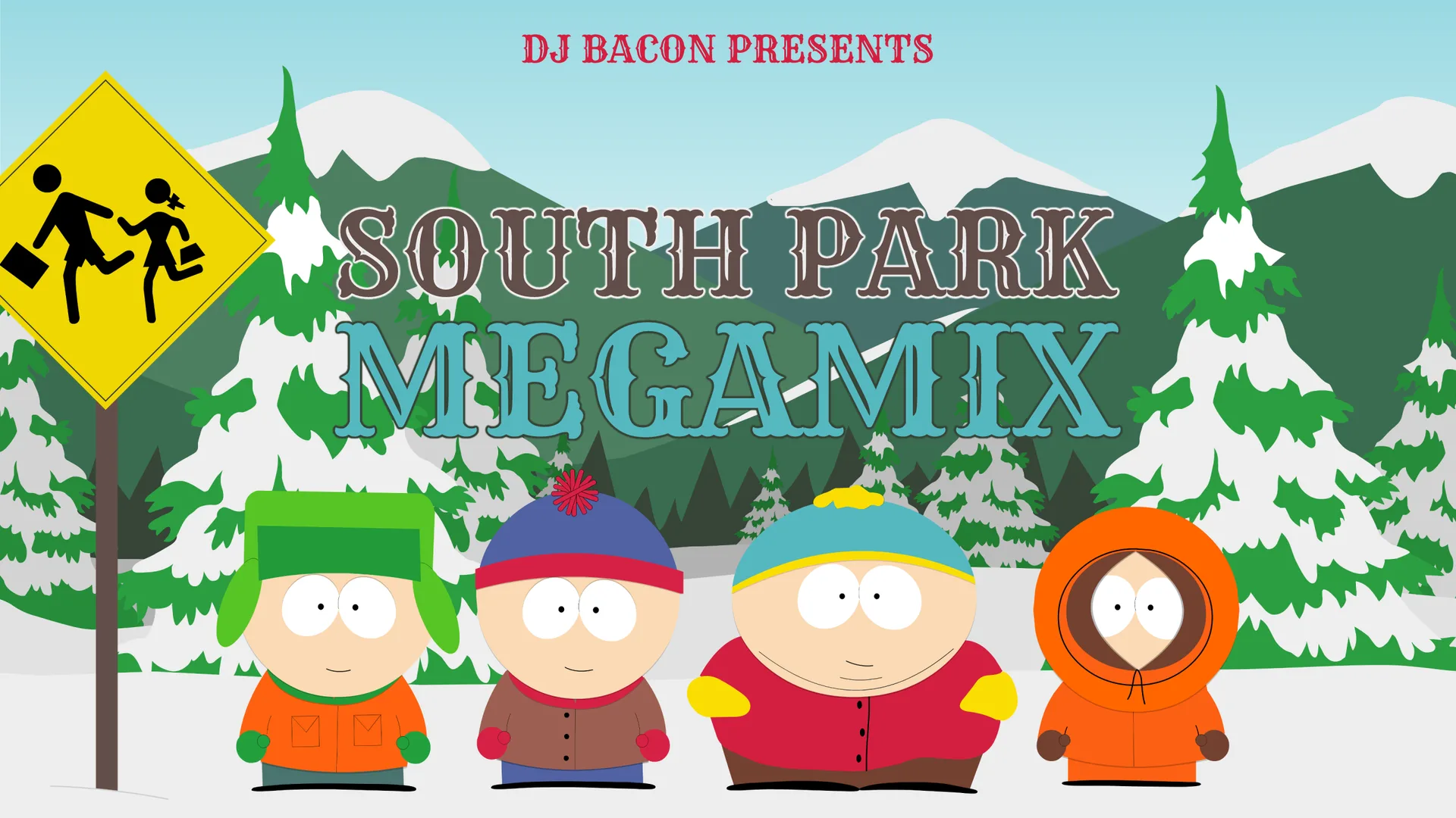 Wide artwork for South Park Megamix
